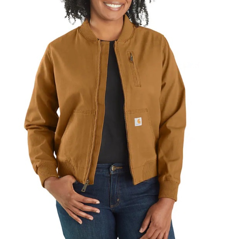 CARHARTT WOMEN'S RUGGED FLEX RELAXED FIT CANVAS JACKET